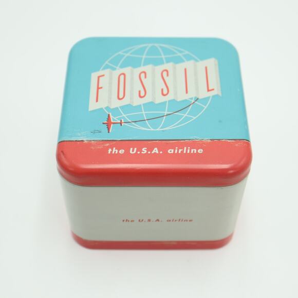 Fossil x Nordstrom American Flag Womens Tank Watch 24mm In Box w New Battery - Picture 14 of 16